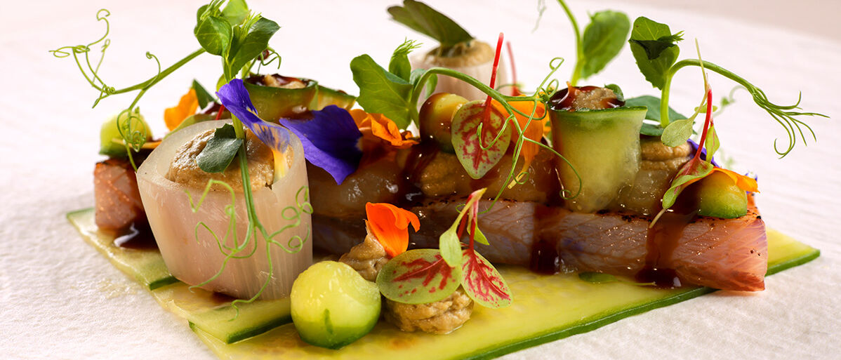 Amberjack | delicate zucchini slices