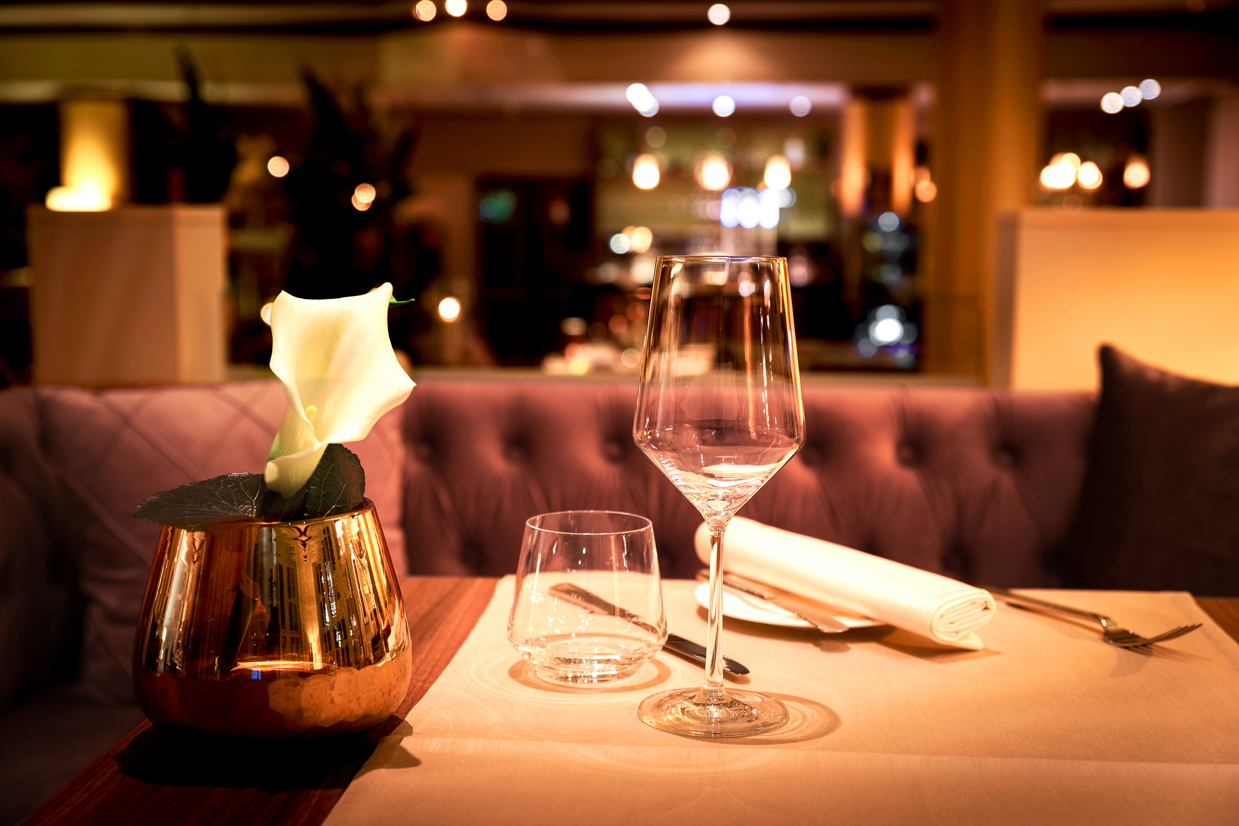 Menu - including corresponding wines